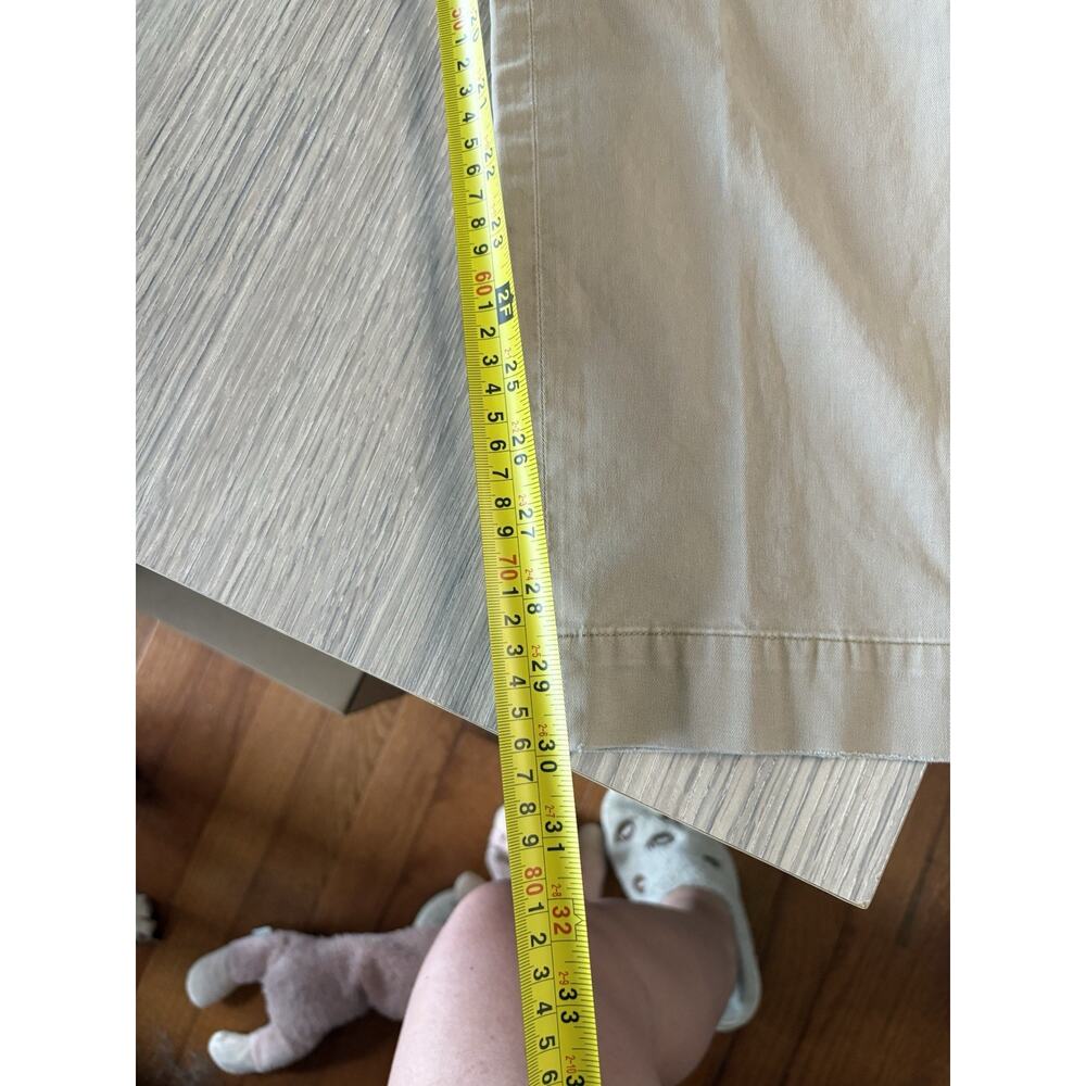 Polo Ralph Lauren Stretch Classic Fit Chino Pants Khaki 32x32 Mens Flat Front - Picture 8 of 8